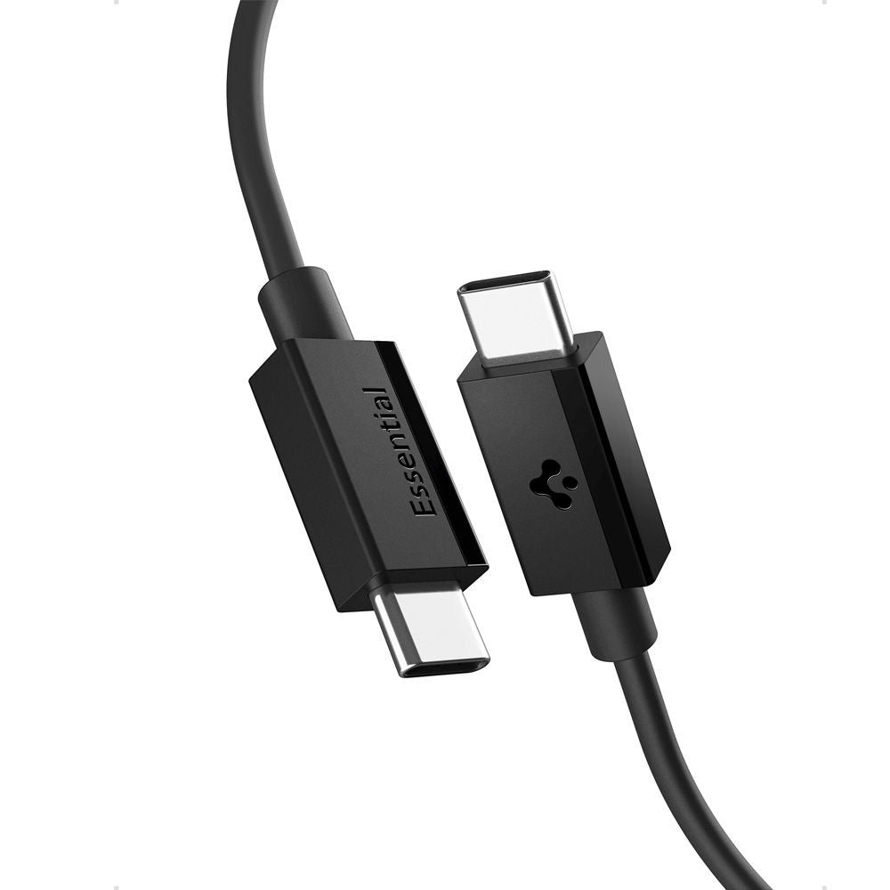 Καλώδιο Δεδομένων και Φόρτισης USB-C - USB-C Spigen Essential, 60W, 1m, Μαύρο ACA08718