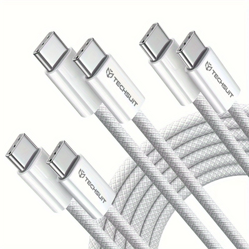 Καλώδιο Δεδομένων και Φόρτισης USB-C - USB-C Techsuit PCB114D, 60W, 1m, Κίτρινο