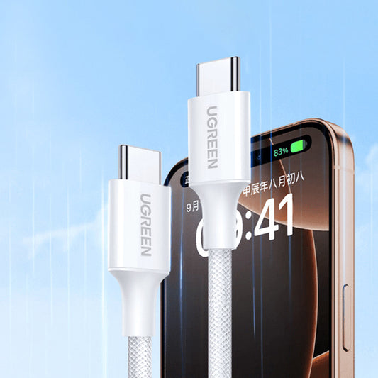 Καλώδιο Δεδομένων και Φόρτισης USB-C - USB-C UGREEN L501, 60W, 2m, Γκρι