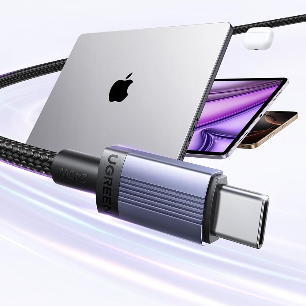 Καλώδιο Δεδομένων και Φόρτισης USB-C - USB-C UGREEN L532, 240W, 1m, Γκρι