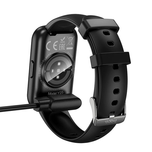 Καλώδιο Φόρτισης για Smartwatch HOCO Y25, USB-A, Μαύρο