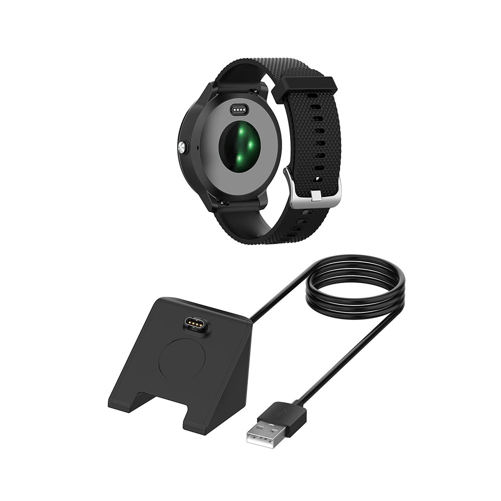 Καλώδιο Φόρτισης Techsuit TGC3 για Garmin Fenix 5 Plus / 7X / 6X / 6 / 5, USB-A, Μαύρο