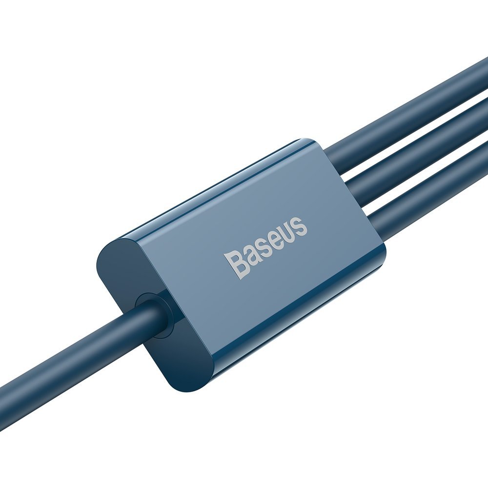 Καλώδιο φόρτισης USB-A - Lightning / microUSB / USB-C Baseus Superior 3in1 Series, 20W, 1.5m, μπλε CAMLTYS-03