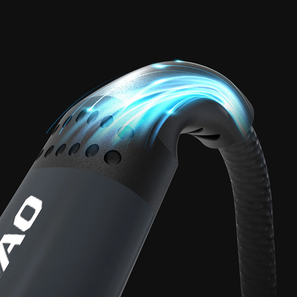 USB-A Charging Cable - Lightning / microUSB / USB-C Dudao L3E 3in1, 60W, 1.2m, Black