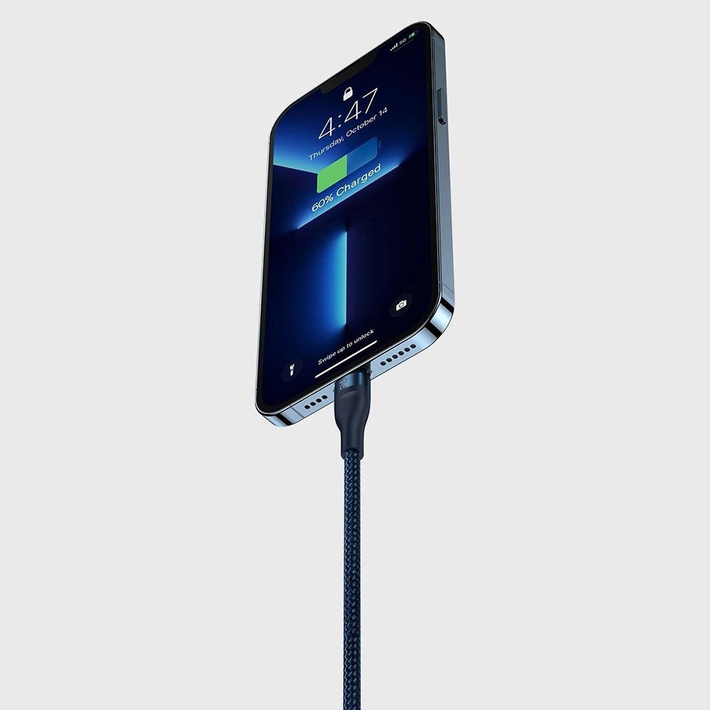 Καλώδιο Φόρτισης USB-C - Lightning / microUSB / USB-C Baseus Flash Series II 3σε1, 100W, 1.5m, Μπλε P10382702121-01