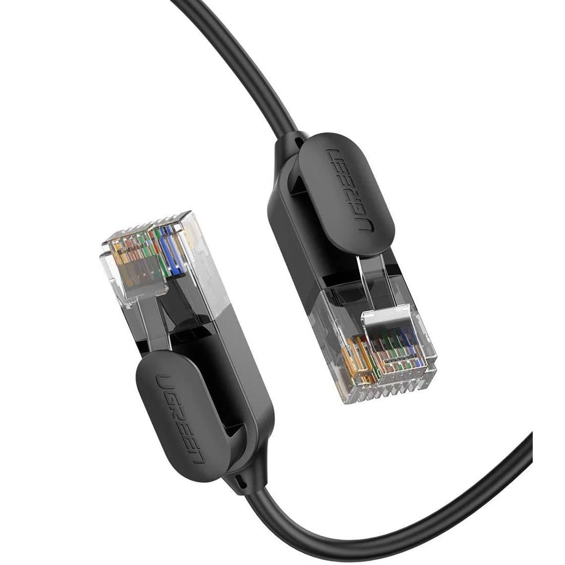 Καλώδιο δικτύου UGREEN NW122, UTP, Cat6A, 1m, μαύρο
