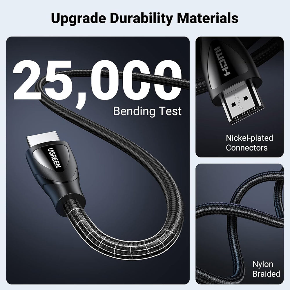 Καλώδιο Βίντεο Ugreen HD140 (80405), HDMI - HDMI, 5m, Μαύρο