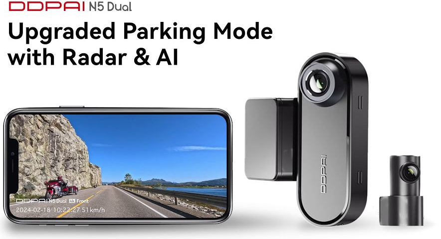 Κάμερα Αυτοκινήτου Μπροστά Πίσω DDPAI N5 Dual, 4K, Wi-Fi, GPS, AI