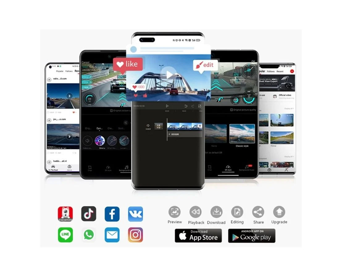 Κάμερα Αυτοκινήτου Εμπρός Πίσω DDPAI mola N3 Pro 2026, 1600P, Wi-Fi