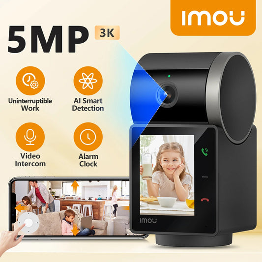 Κάμερα Παρακολούθησης Imou Rex VT Pro, Wi-Fi, 3K, Εσωτερικού Χώρου IPC-S2VBP-5M0WR