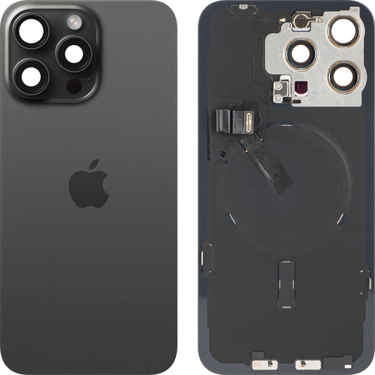 Καπάκι μπαταρίας Apple iPhone 15 Pro Max, μαύρο (μαύρο τιτάνιο), Ανταλλαγή