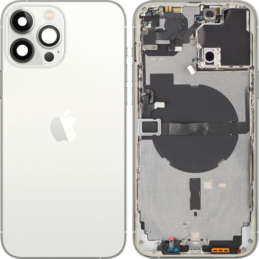 Κάλυμμα μπαταρίας Apple iPhone 13 Pro Max, με μεσαία θήκη, ασημί, Ανταλλαγή