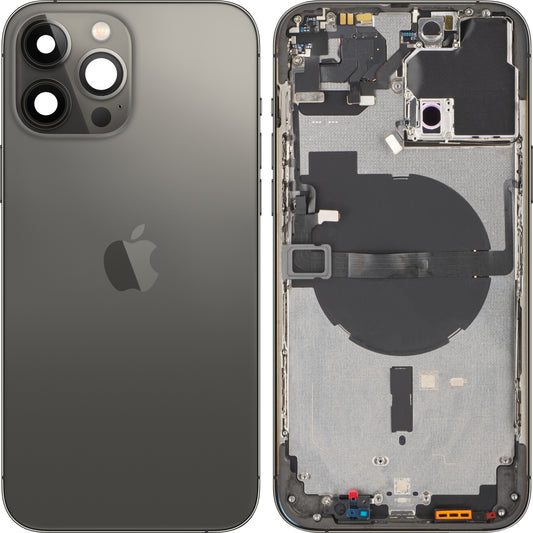 Κάλυμμα μπαταρίας Apple iPhone 13 Pro Max, με μισή θήκη, μαύρο (γραφίτης), Ανταλλαγή