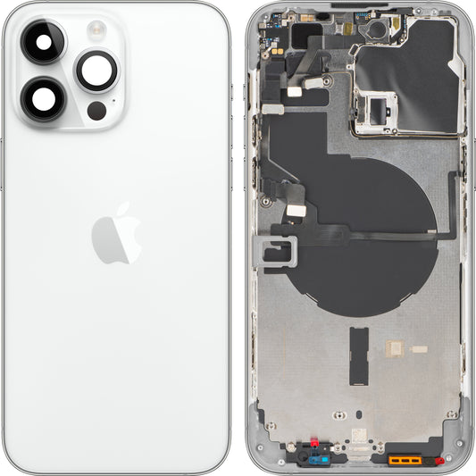 Κάλυμμα μπαταρίας Apple iPhone 14 Pro Max, με μεσαία θήκη, ασημί, Ανταλλαγή
