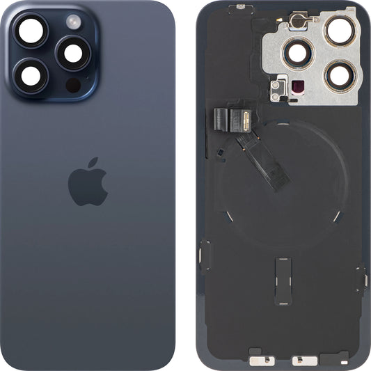 Καπάκι μπαταρίας Apple iPhone 15 Pro Max, μπλε (μπλε τιτάνιο), Ανταλλαγή
