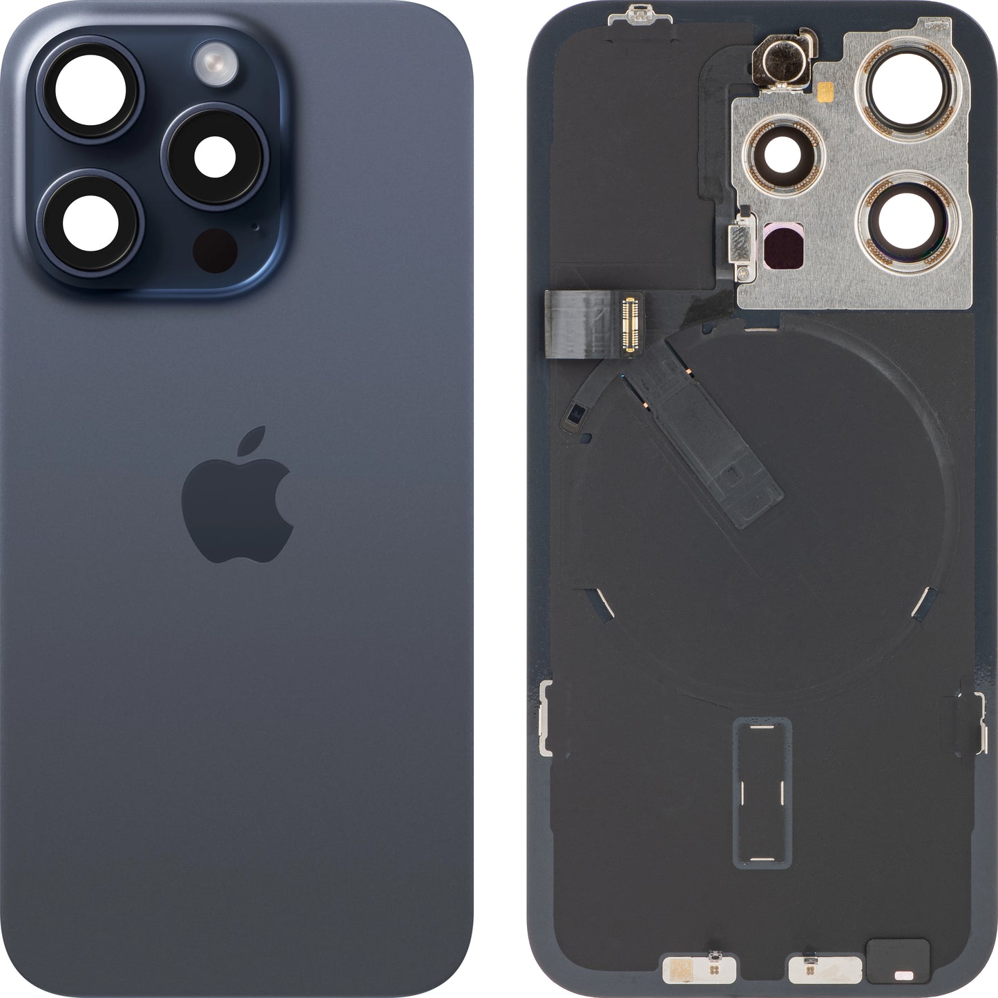 Καπάκι μπαταρίας Apple iPhone 15 Pro, μπλε (μπλε τιτάνιο), Ανταλλαγή