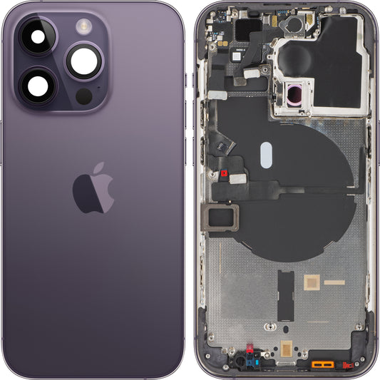 Κάλυμμα μπαταρίας Apple iPhone 14 Pro, με μισή θήκη, μωβ (βαθύ μωβ), Ανταλλαγή