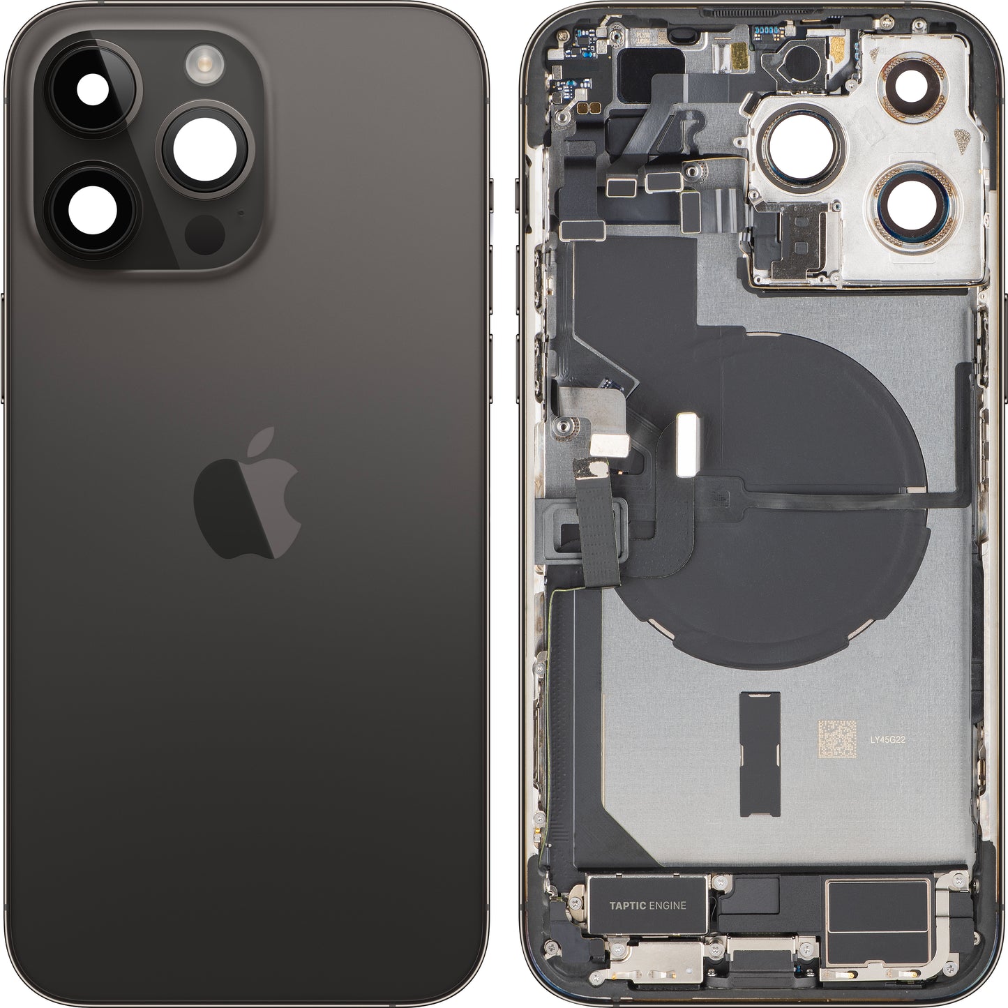Κάλυμμα Μπαταρίας Apple iPhone 14 Pro Max, Με Μεσαίο Κέλυφος, Πλήρη Εξαρτήματα, Μαύρο (Space Black), Swap