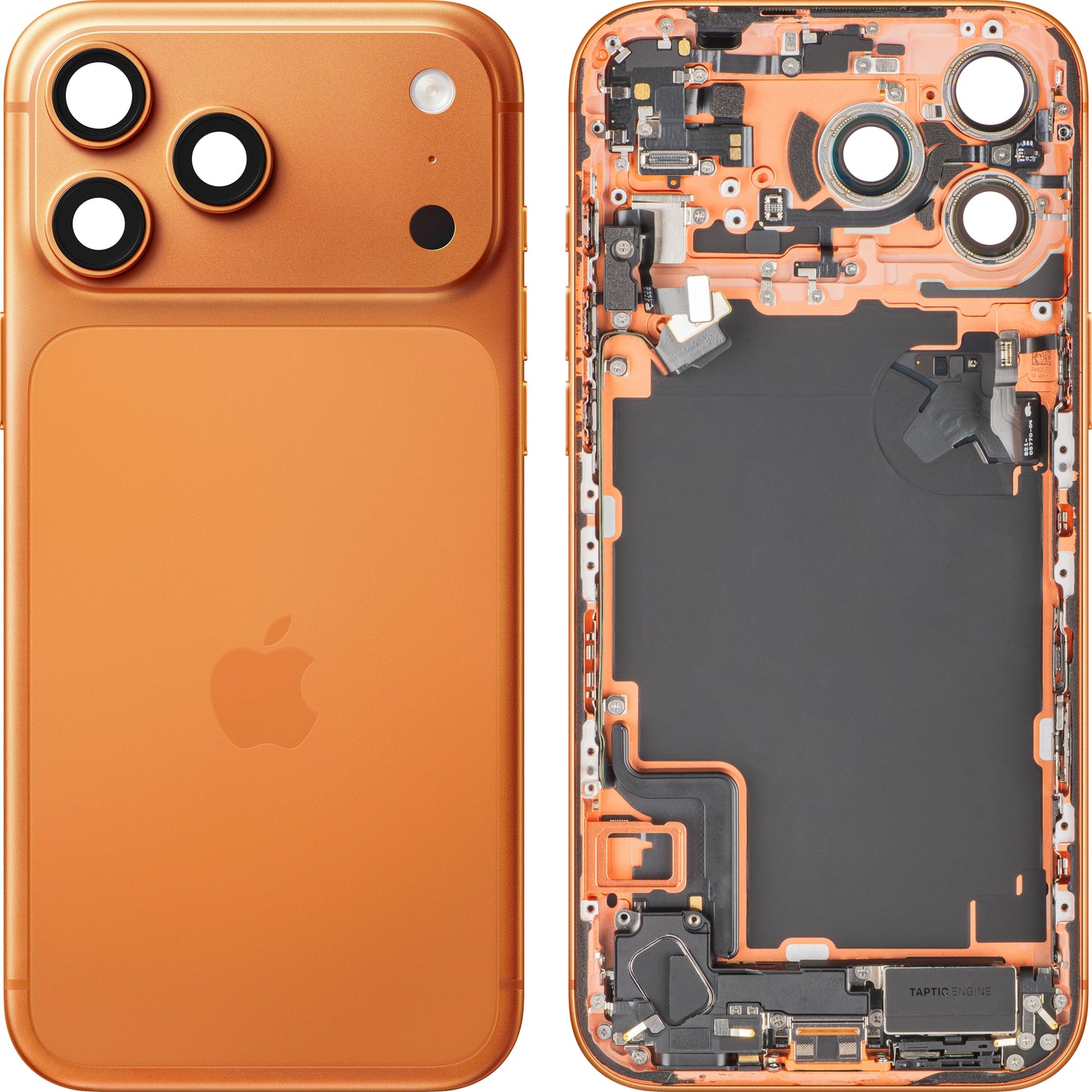 Κάλυμμα Μπαταρίας Apple iPhone 17 Pro Max, Με Μεσαίο Κέλυφος, Πλήρη Εξαρτήματα, Πορτοκαλί (Cosmic Orange), Swap