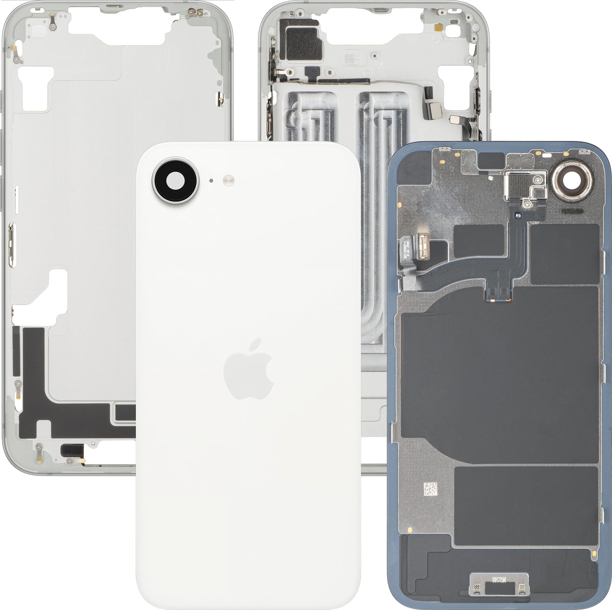 Καπάκι Μπαταρίας Apple iPhone 16e, Με Μεσαίο Πλαίσιο, Λευκό, Swap Premium