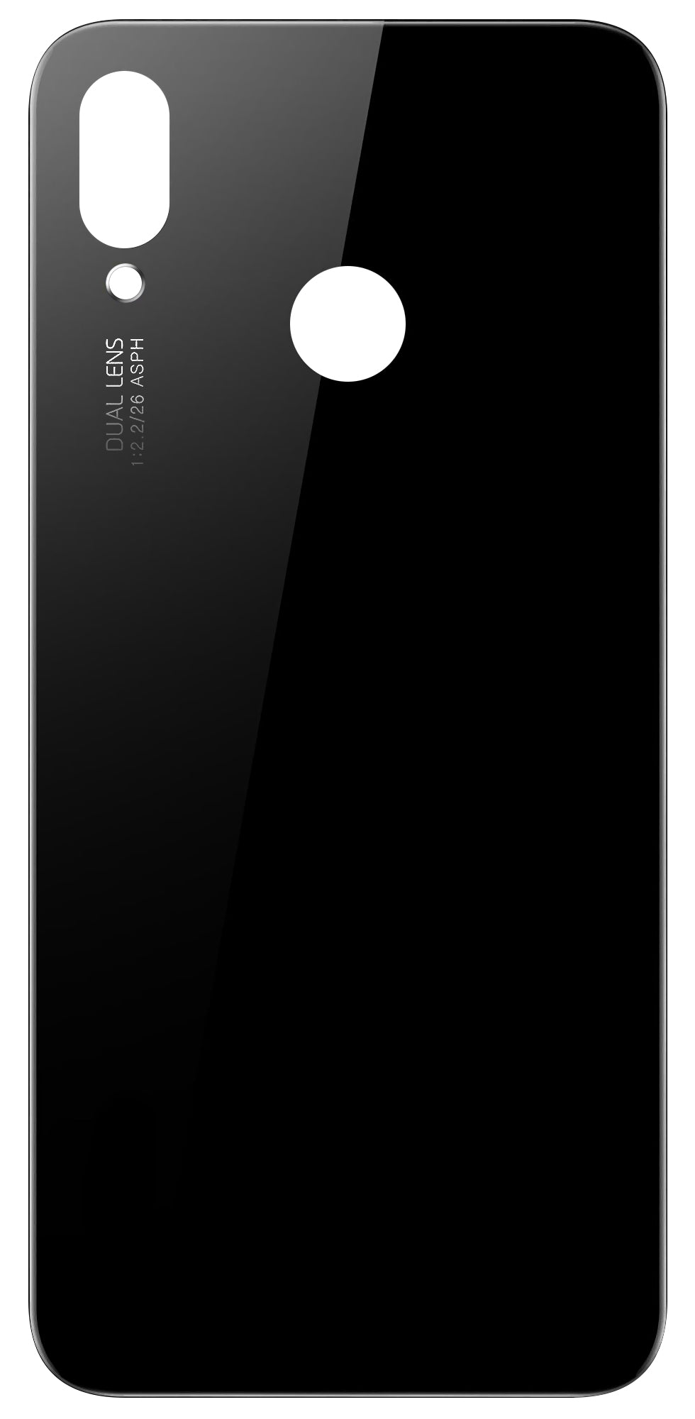 Καπάκι Μπαταρίας συμβατό με Huawei P20 Lite, Μαύρο