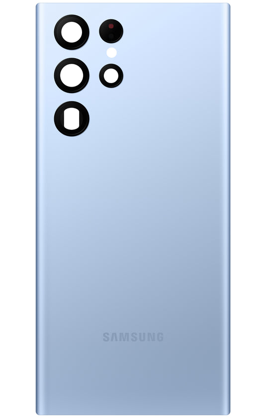 Κάλυμμα Μπαταρίας Samsung Galaxy S22 Ultra 5G S908, Μπλε (Sky Blue), Service Pack GH82-27457G