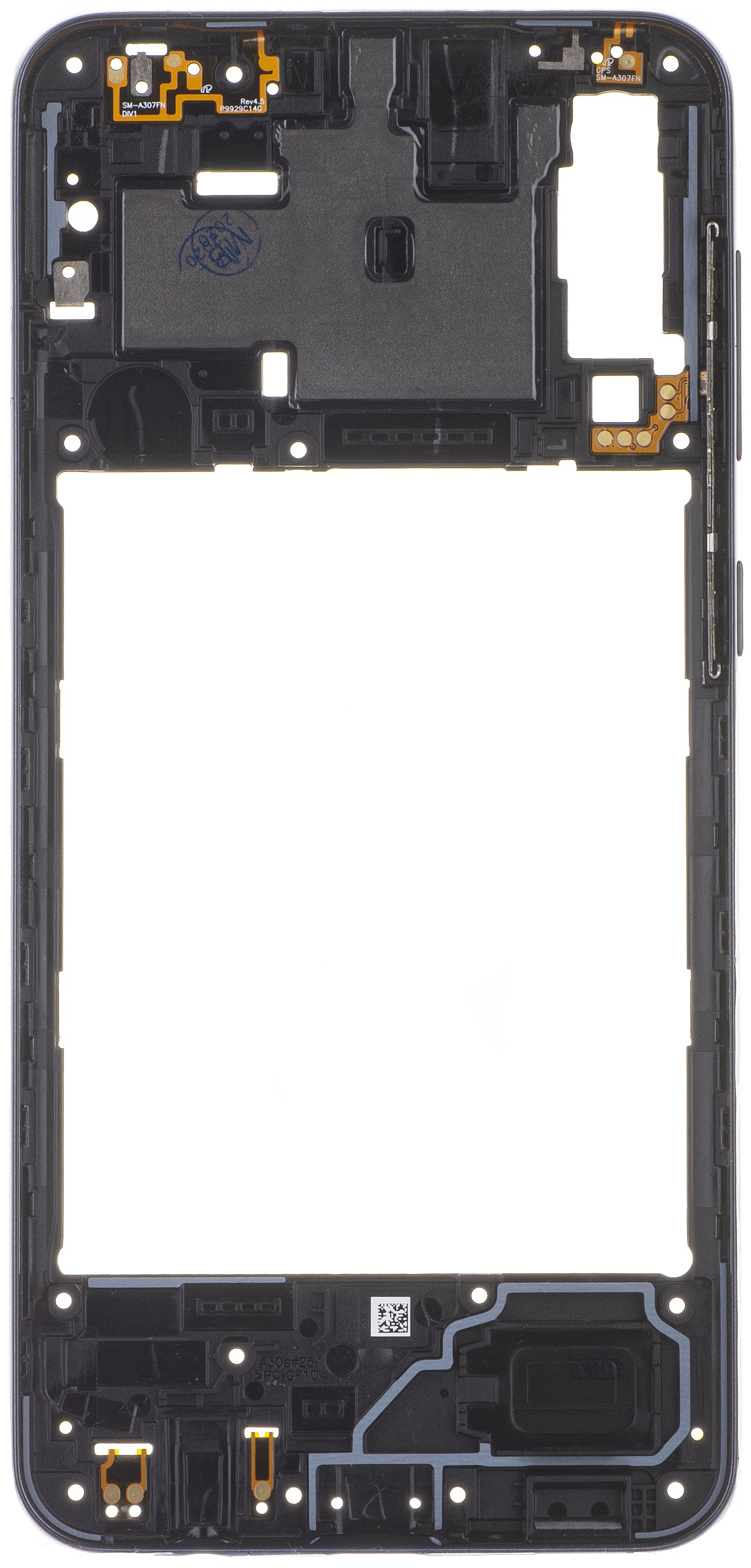 Κεντρικό Κάλυμμα Samsung Galaxy A30s A307, Μαύρο