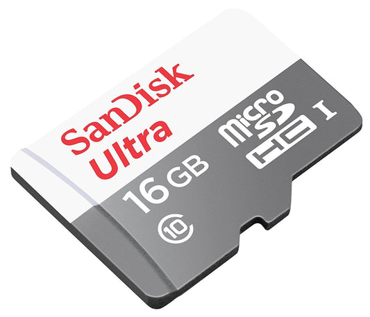 Κάρτα Μνήμης microSDHC SanDisk Ultra, 16Gb, Κλάση 10 SDSQUNS-016G-GN3MN