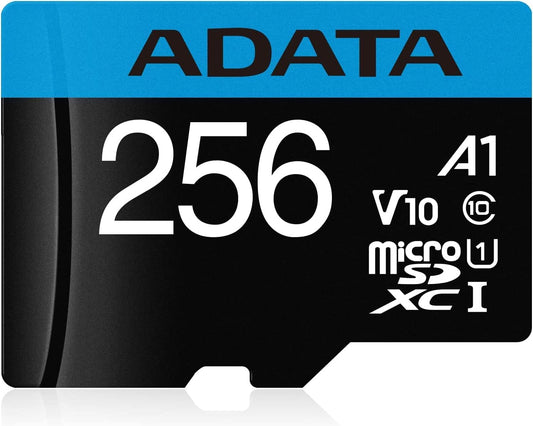 Κάρτα Μνήμης microSDXC Adata Premier, 256Gb, Κατηγορία 10 / UHS-1 U1, Με Αντάπτορα AUSDX256GUICL10A1-RA1
