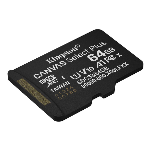 Κάρτα Μνήμης microSDXC Kingston Canvas Select Plus Android A1, 64Gb, Κλάση 10 / UHS-1 U1 SDCS3/64GBSP