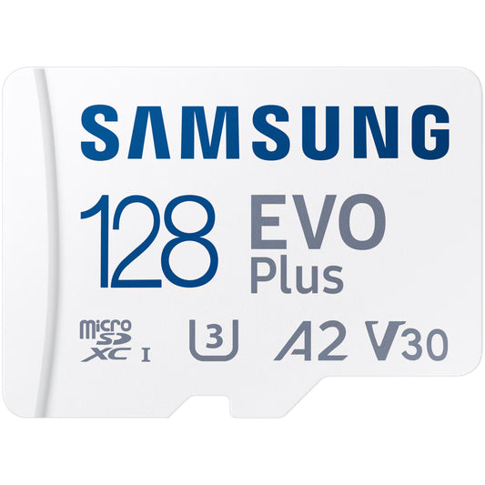 Κάρτα μνήμης microSDXC Samsung Evo Plus, 128Gb, Class 10 / UHS-1 U3, με προσαρμογέα MB-MC128SA/EU MB-MC128SA/EU