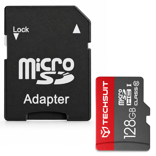 Κάρτα Μνήμης microSDXC Techsuit THCM26, 128Gb, Κατηγορία 10, Με Αντάπτορα