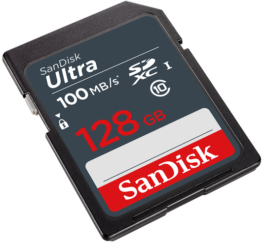Κάρτα Μνήμης SDXC SanDisk Ultra, 128Gb, Κλάση 10 SDSDUNR-128G-GN3IN