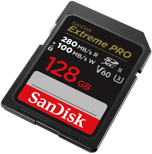 Κάρτα Μνήμης SDXC SanDisk Extreme Pro, 128Gb, Κατηγορία 10 / UHS-2 U3 SDSDXEP-128G-GN4IN