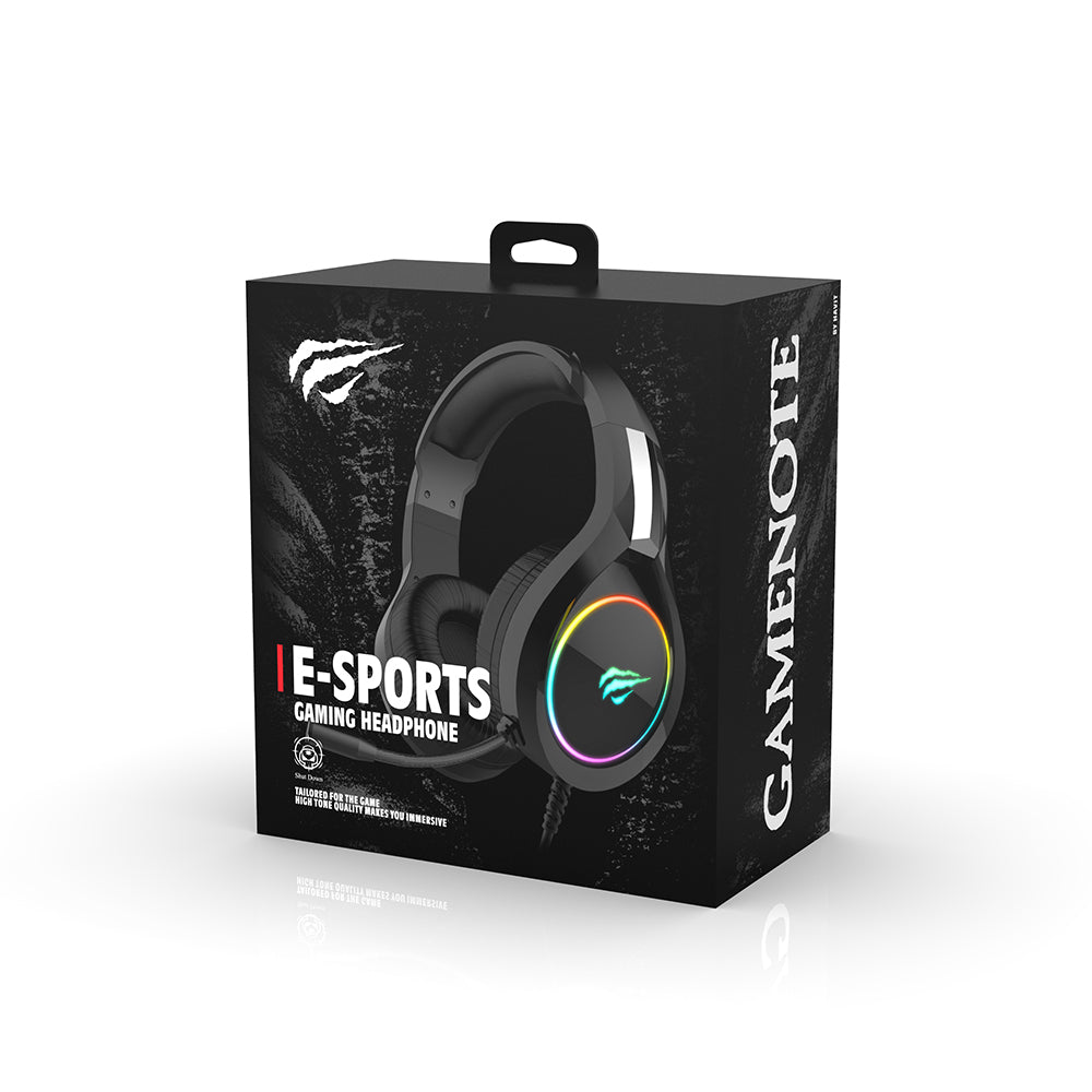 Ακουστικά Gaming 3.5mm HAVIT H2002D, 2m, Μωβ