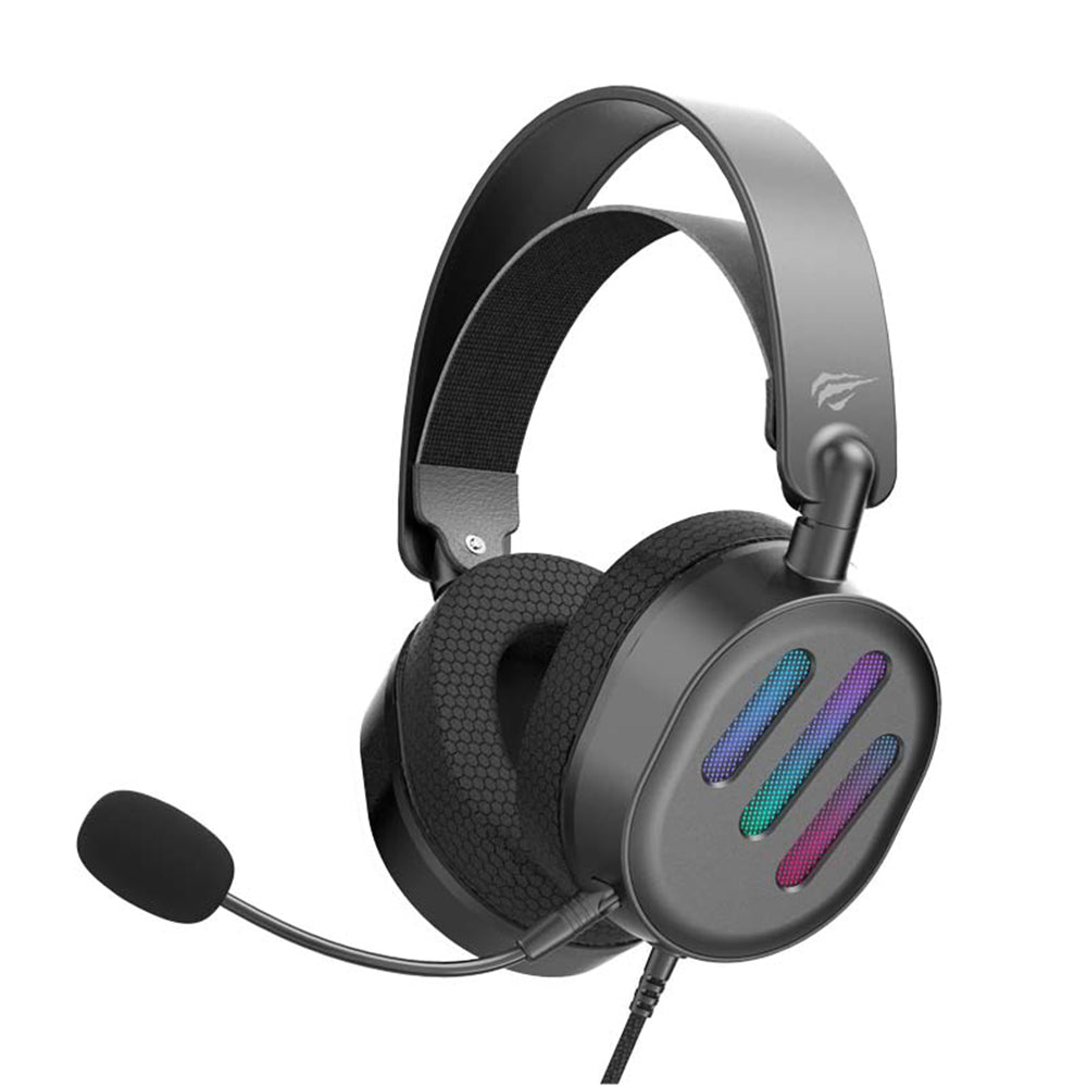Ακουστικά Gaming USB HAVIT H2038U, RGB, 2m, Μαύρα