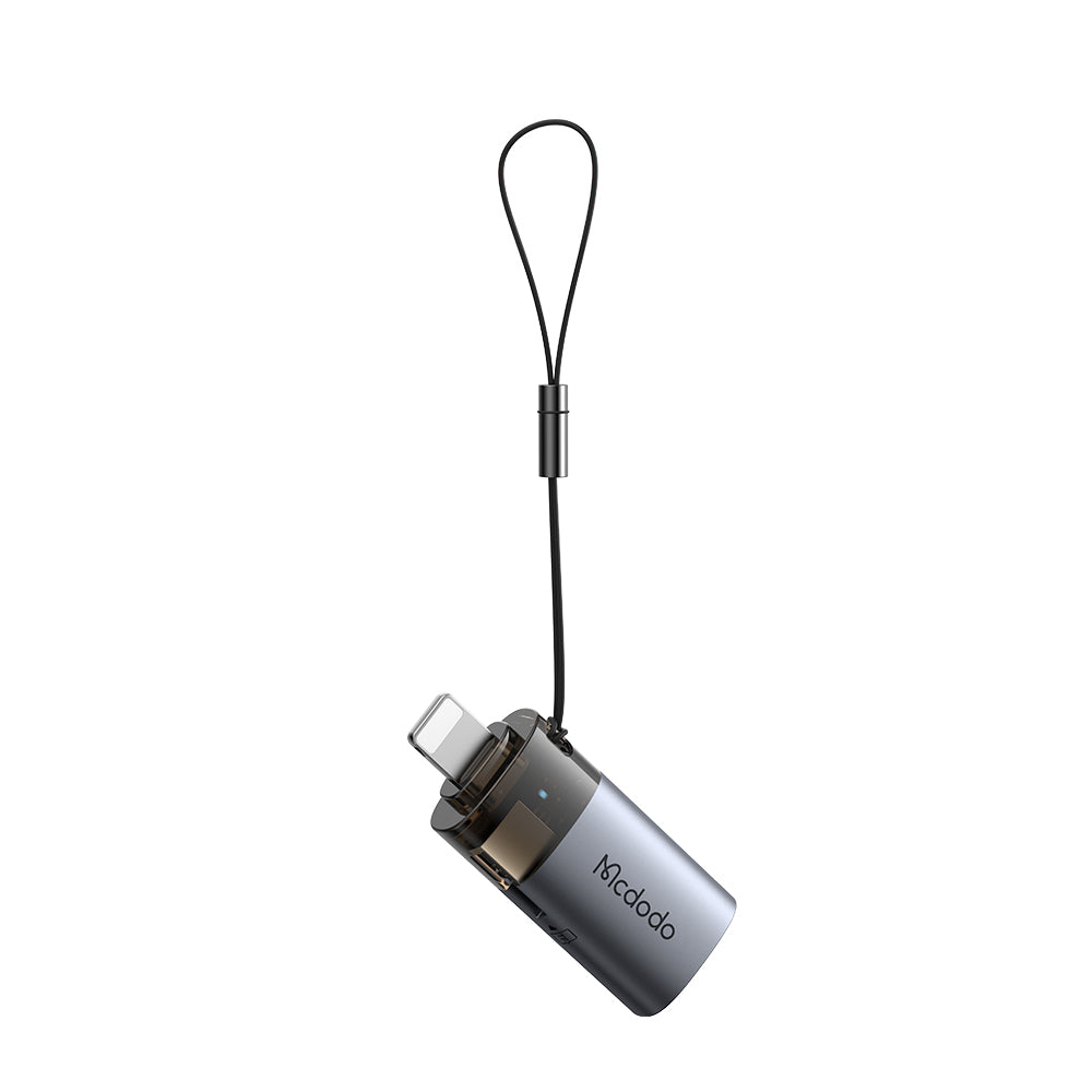 Αναγνώστης Καρτών Lightning McDodo OT-7850, USB-A (OTG) - microSD, Μαύρο