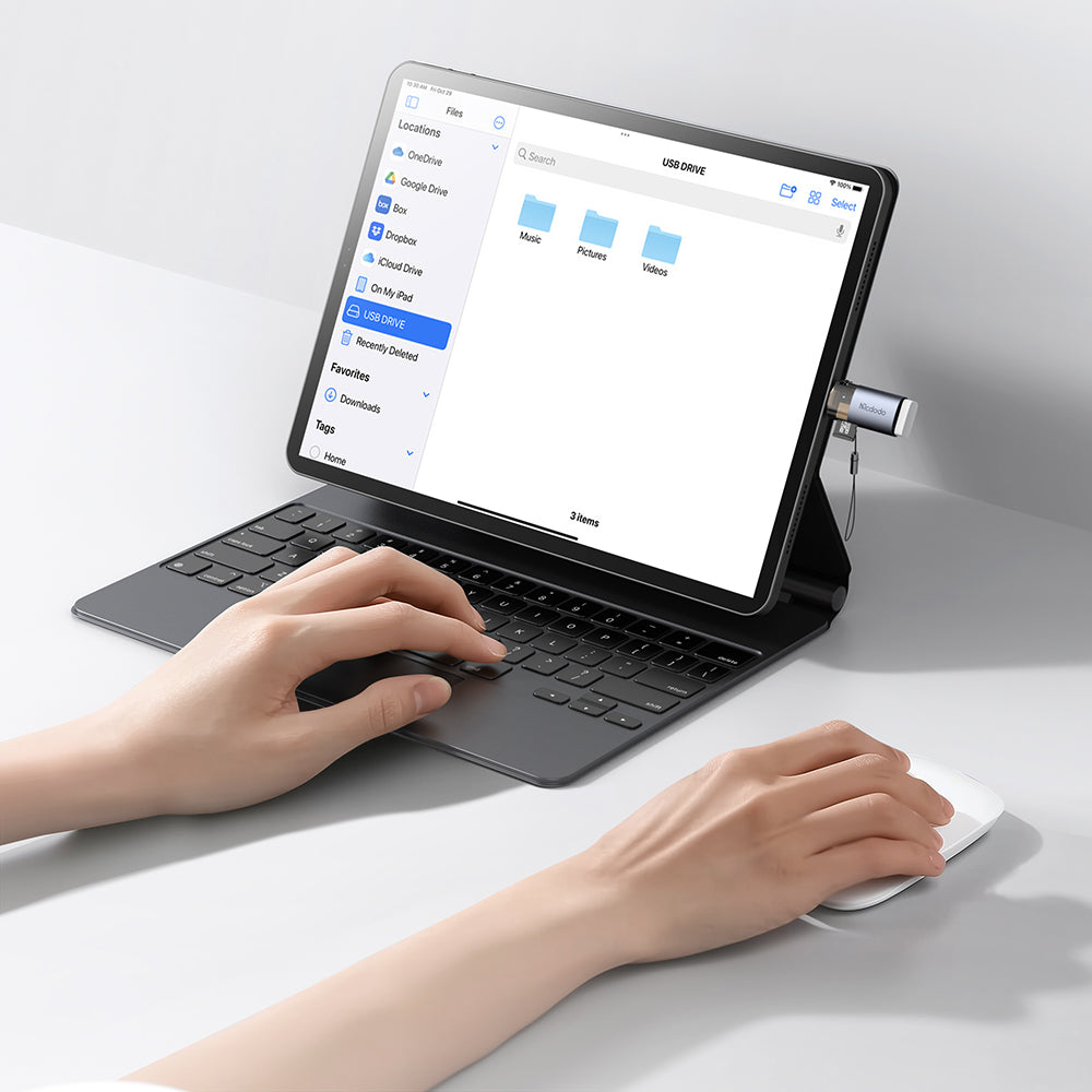 Αναγνώστης Καρτών Lightning McDodo OT-7850, USB-A (OTG) - microSD, Μαύρο