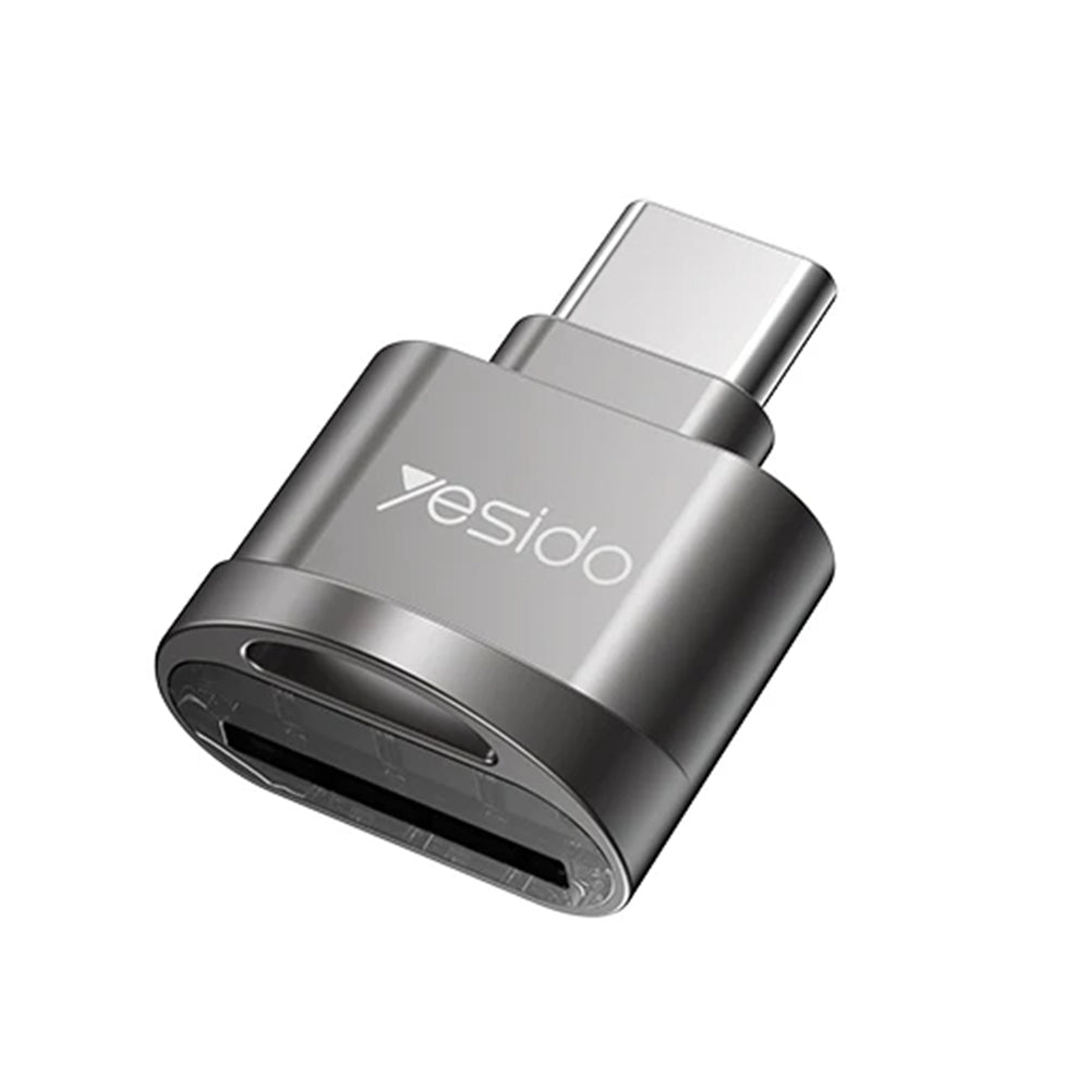 Αναγνώστης Καρτών USB-C Yesido GS19, microSD, Γκρι
