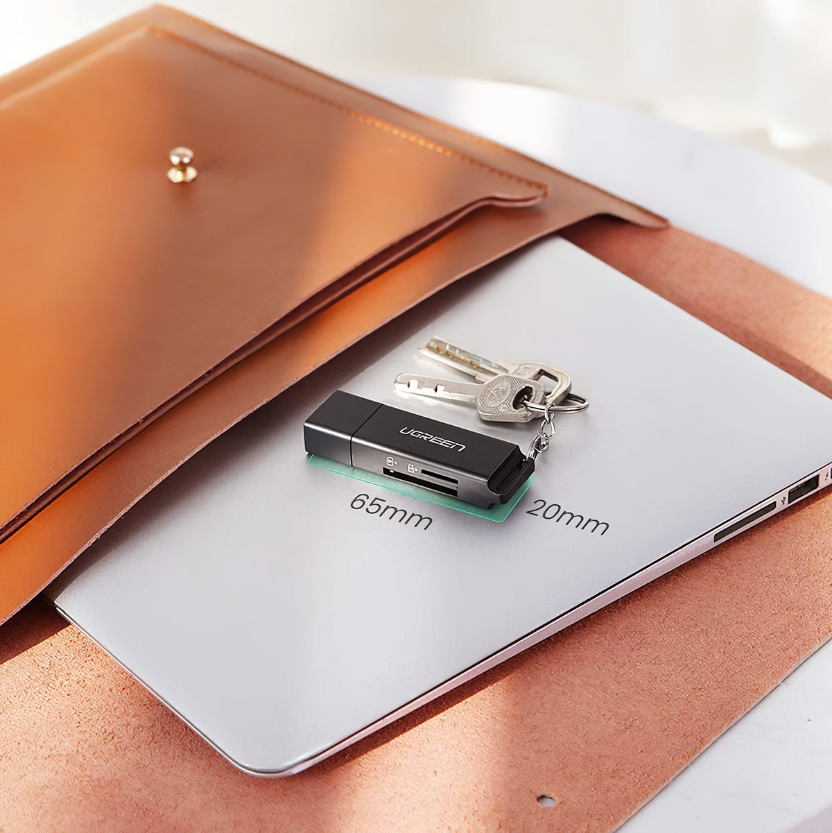 Αναγνώστης Καρτών USB 3.0 UGREEN CM104, SD - microSD, Μαύρος
