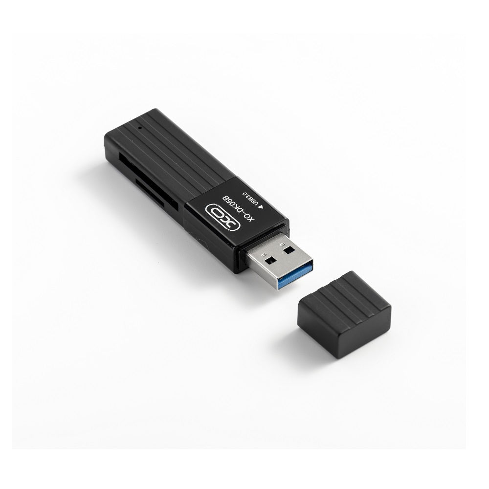 Αναγνώστης Καρτών USB 3.0 XO Design DK05B, SD - microSD, Μαύρο