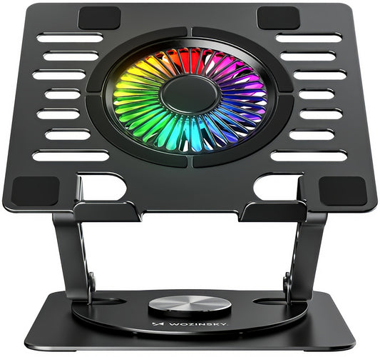 Ψύκτρα WZK CoolBase για Laptop 10inch - 16inch, RGB, Μαύρη