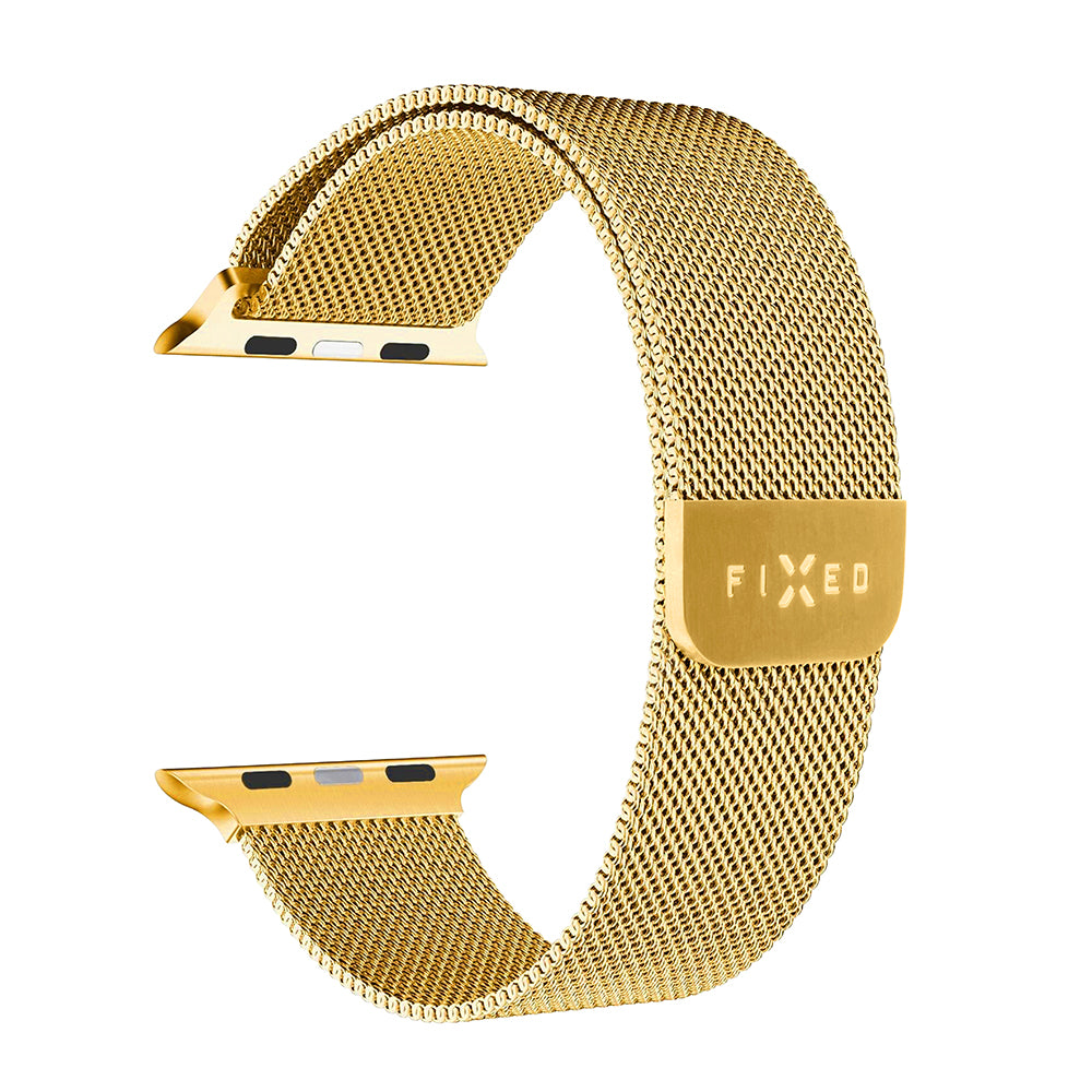 Λουράκι Fixed Mesh για Apple Watch 49mm / 46mm / 45mm / 44mm / 42mm Series, Χρυσό