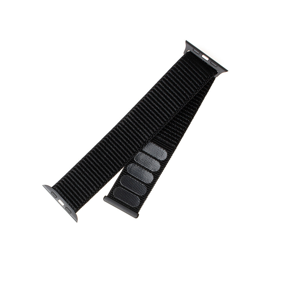 Λουράκι Fixed Nylon για Apple Watch 49mm / 46mm / 45mm / 44mm / 42mm Series, Μαύρο