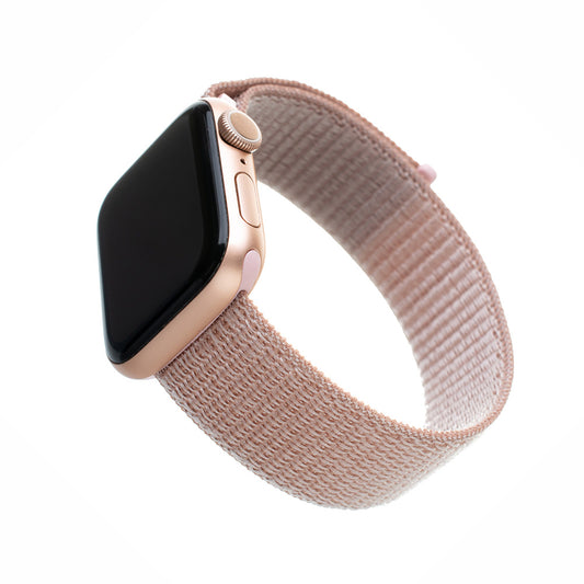 Λουράκι Fixed Nylon για Apple Watch 49mm / 46mm / 45mm / 44mm / 42mm Series, Ροζ Χρυσό