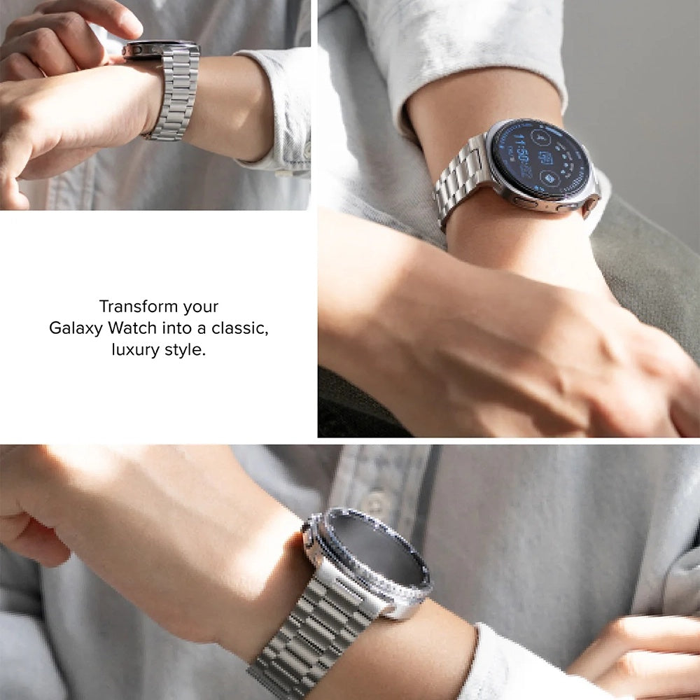 Λουράκι Ringke Metal One Air για Samsung Galaxy Watch8 / Watch8 Classic Series, Ασημί