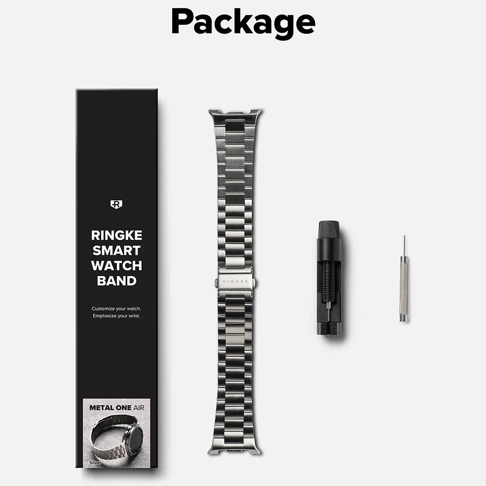 Λουράκι Ringke Metal One Air για Samsung Galaxy Watch8 / Watch8 Classic Series, Ασημί