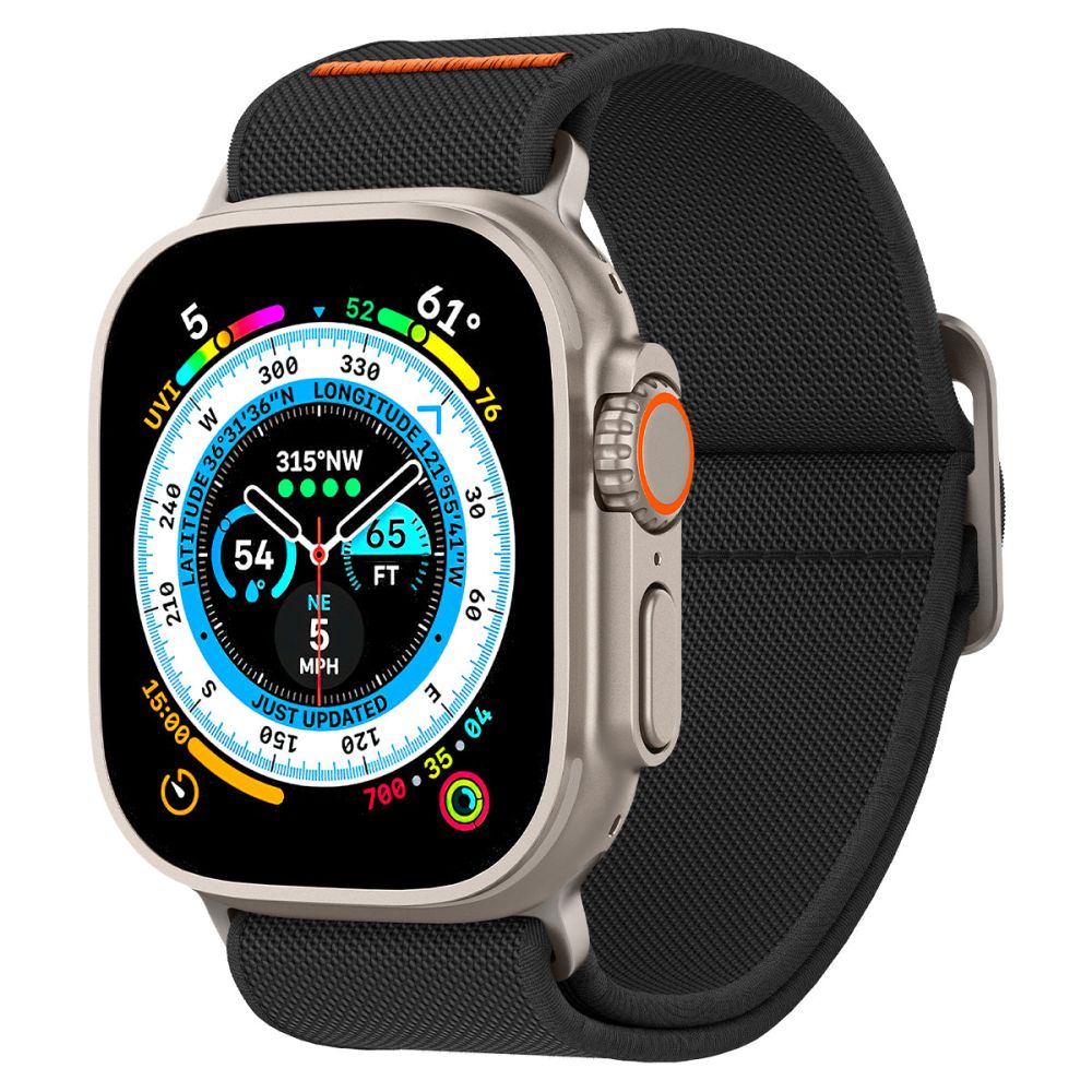 Λουράκι Spigen Fit Lite Ultra για Apple Watch 49mm / 46mm / 45mm / 44mm / 42mm Series, Μαύρο AMP05983