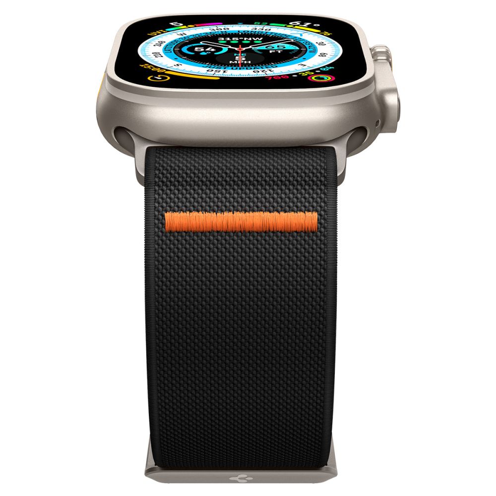 Λουράκι Spigen Fit Lite Ultra για Apple Watch 49mm / 46mm / 45mm / 44mm / 42mm Series, Μαύρο AMP05983