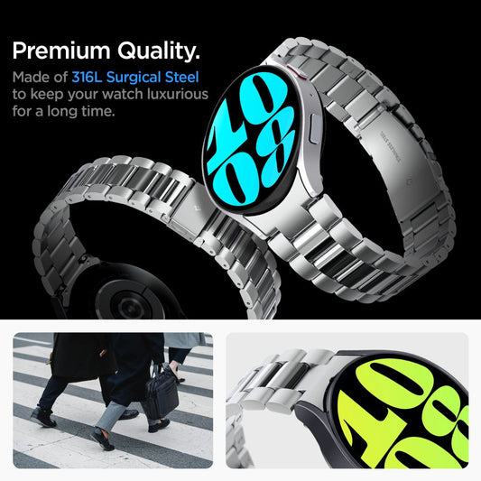 Λουράκι Spigen Modern Fit για Samsung Galaxy Watch6 44mm, Ασημί